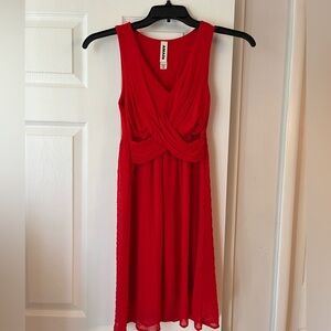 Anthropologie Amadi cross cross red dress